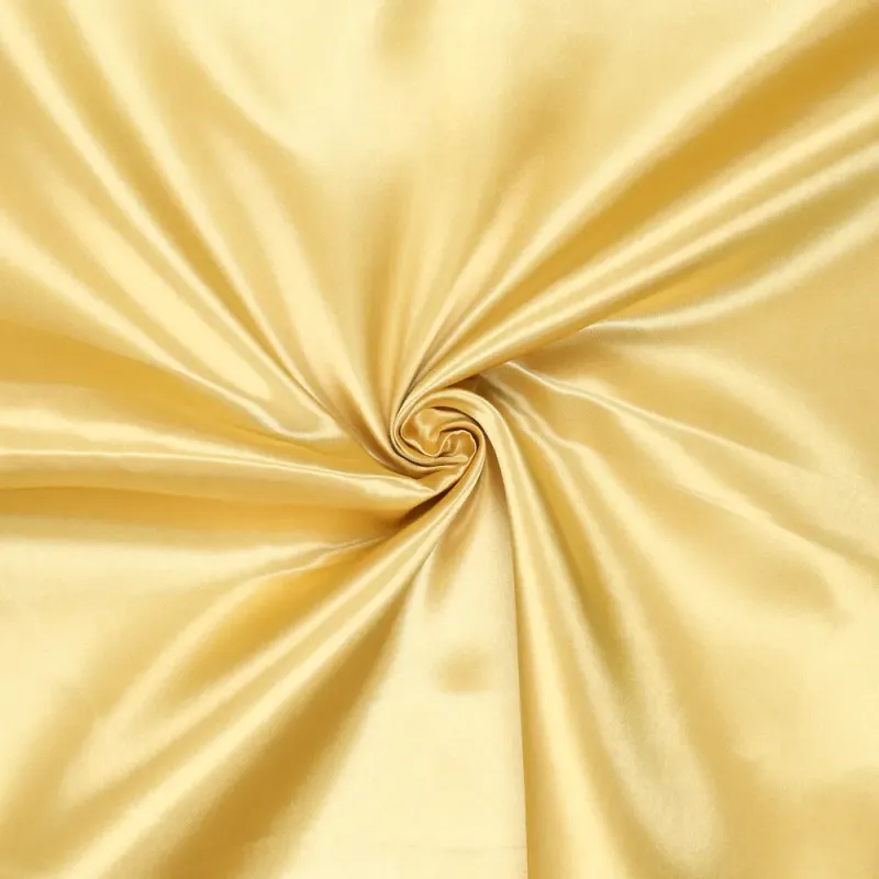 Heavy Satijn Stof Goud –Brandvertragend & 280 cm Breed