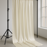 Heavy Satijn Stof Ecru –Brandvertragend & 280 cm Breed