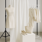 Heavy Satijn Stof Wit –Brandvertragend & 280 cm Breed