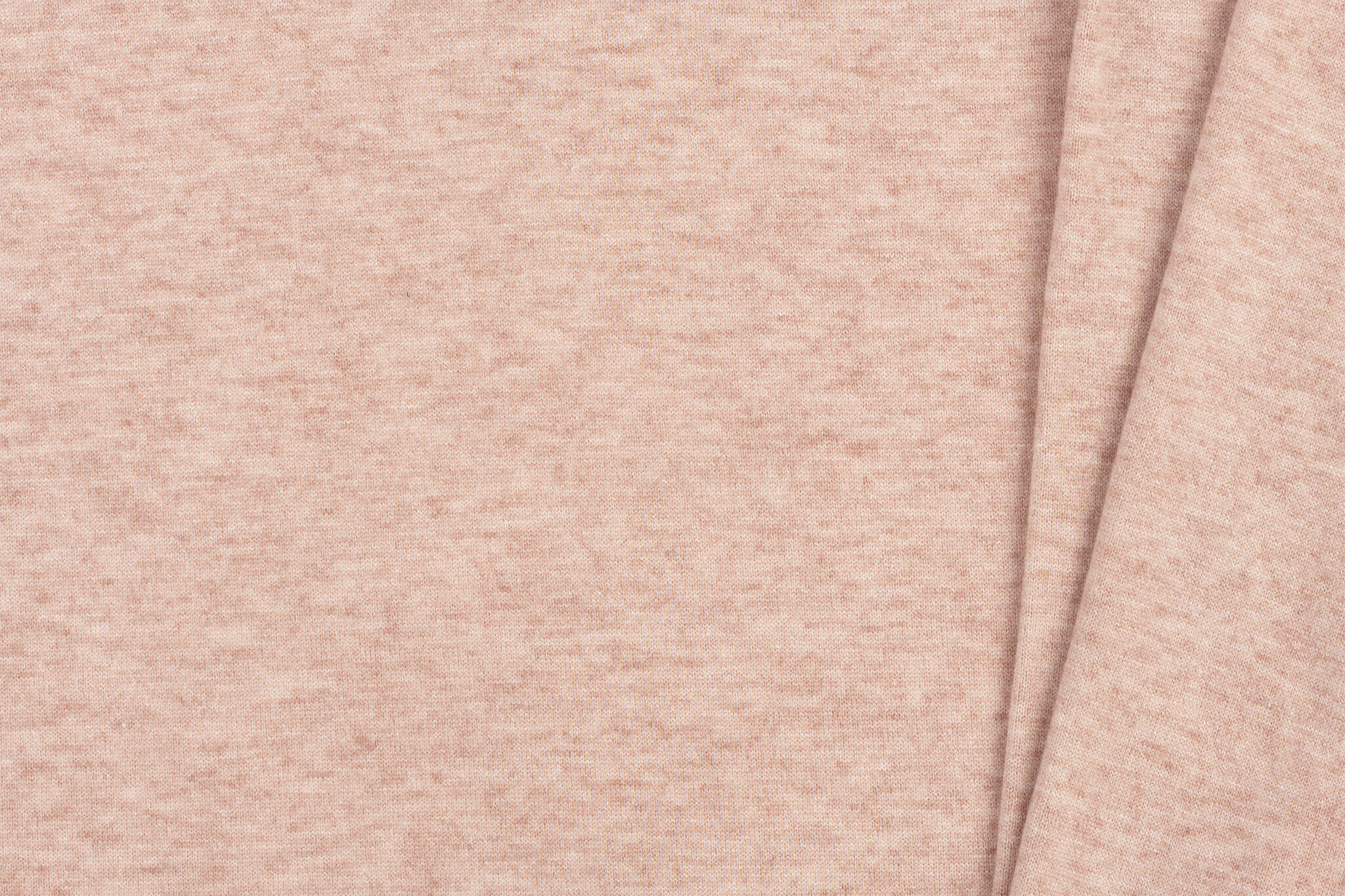 Cashmere Touch Jersey Stof Nude Roze Melange – Zacht & Stretchy