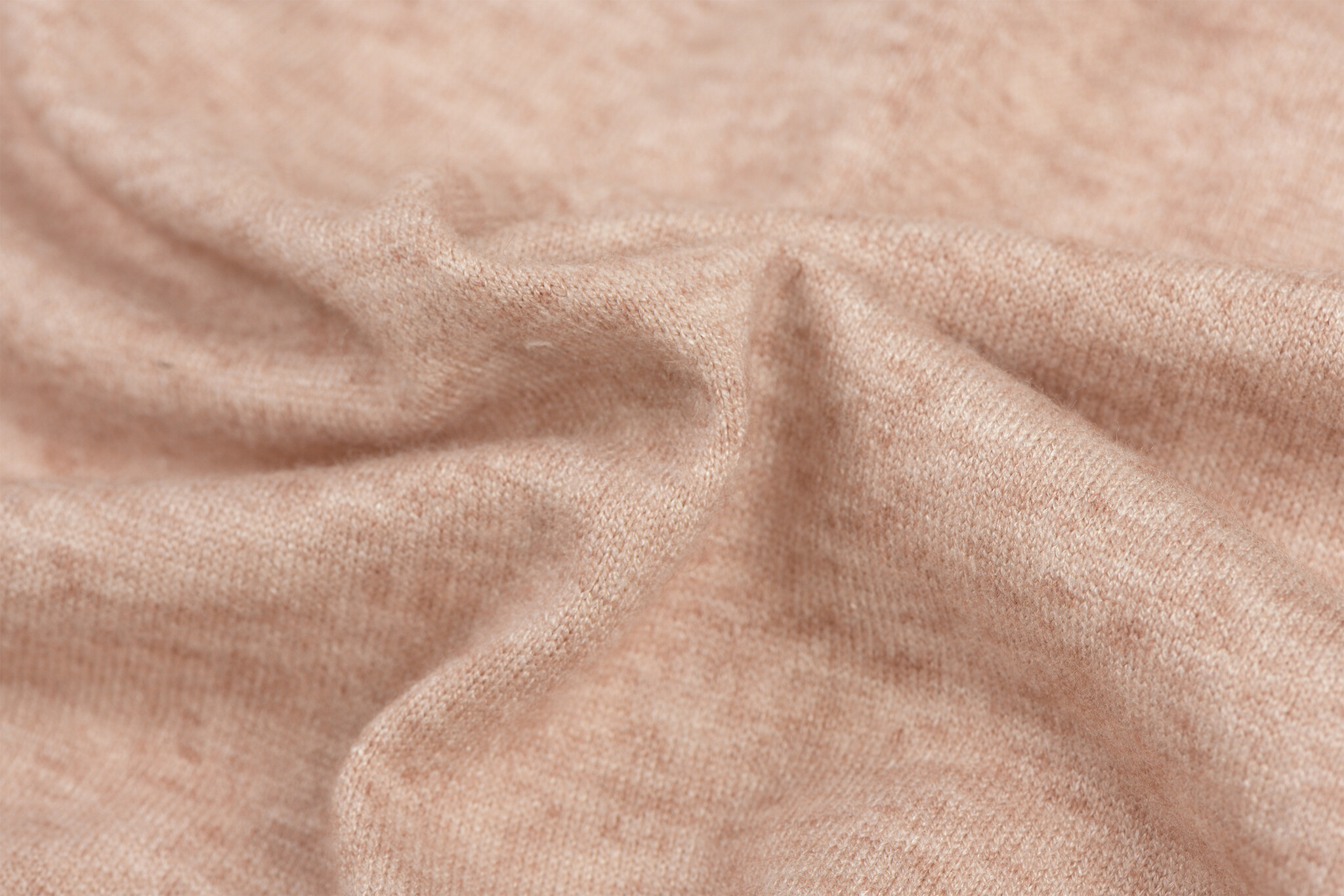 Cashmere Touch Jersey Stof Nude Roze Melange – Zacht & Stretchy