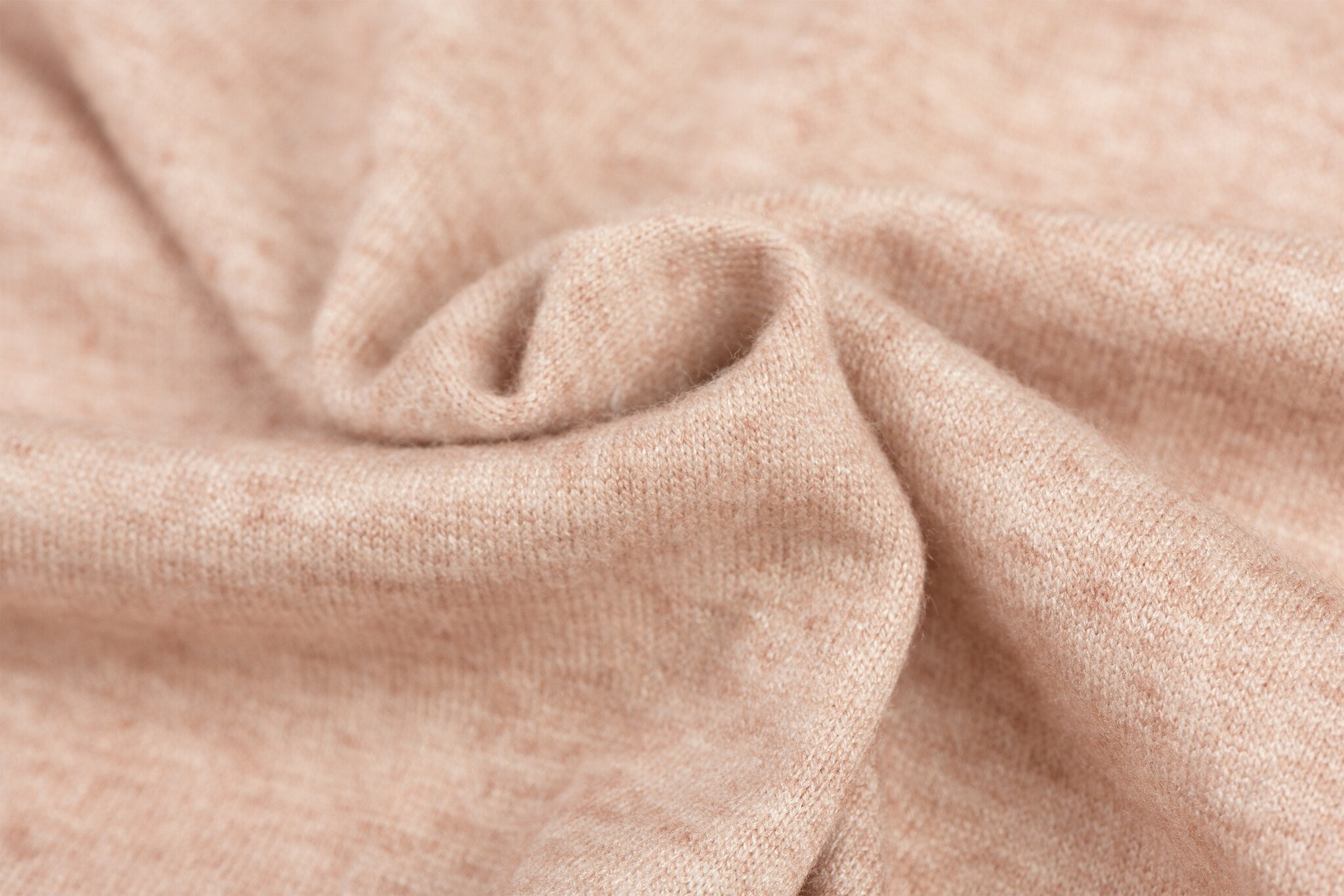Cashmere Touch Jersey Stof Nude Roze Melange – Zacht & Stretchy