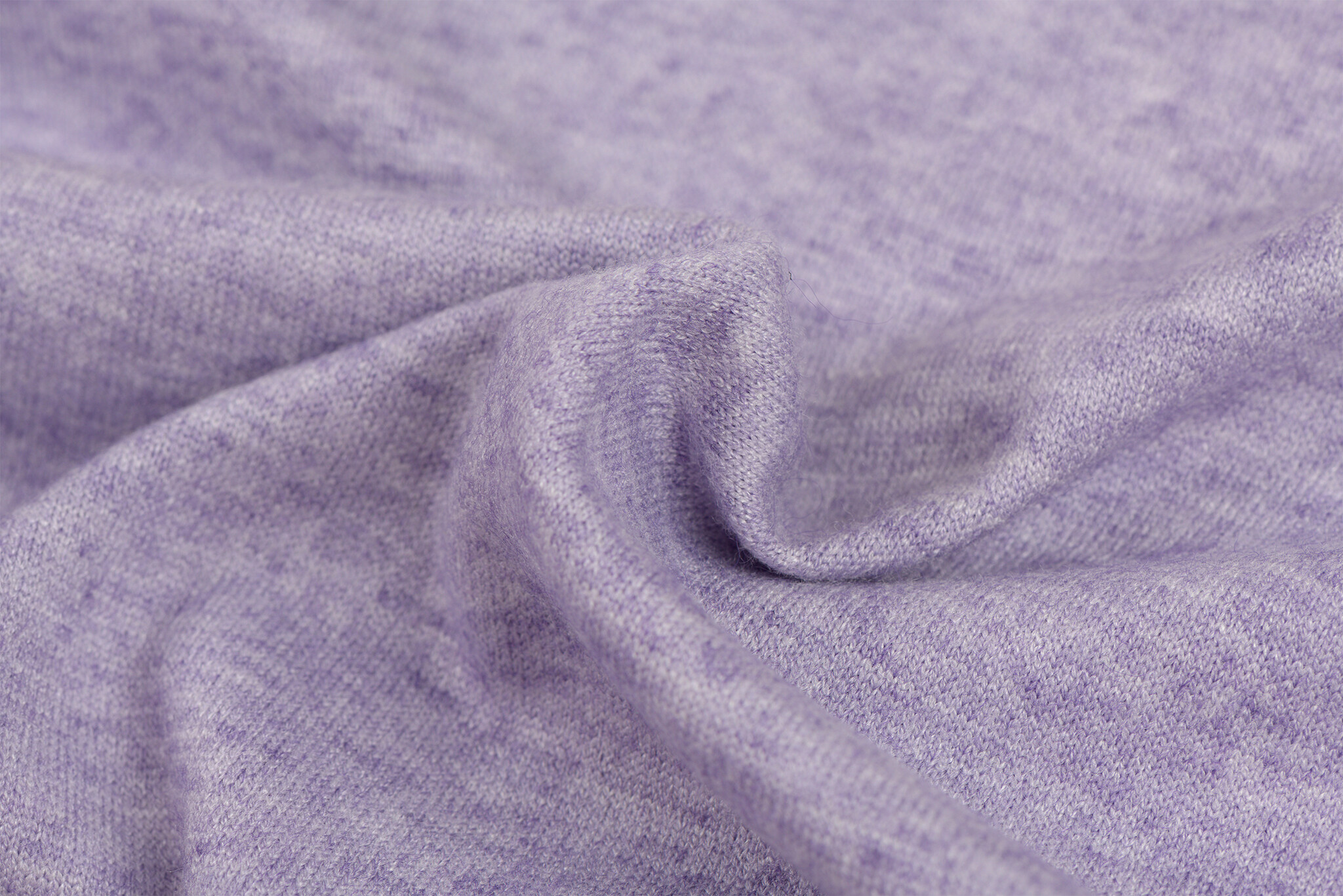 Cashmere Touch Jersey Stof Lila Melange – Zacht & Stretchy