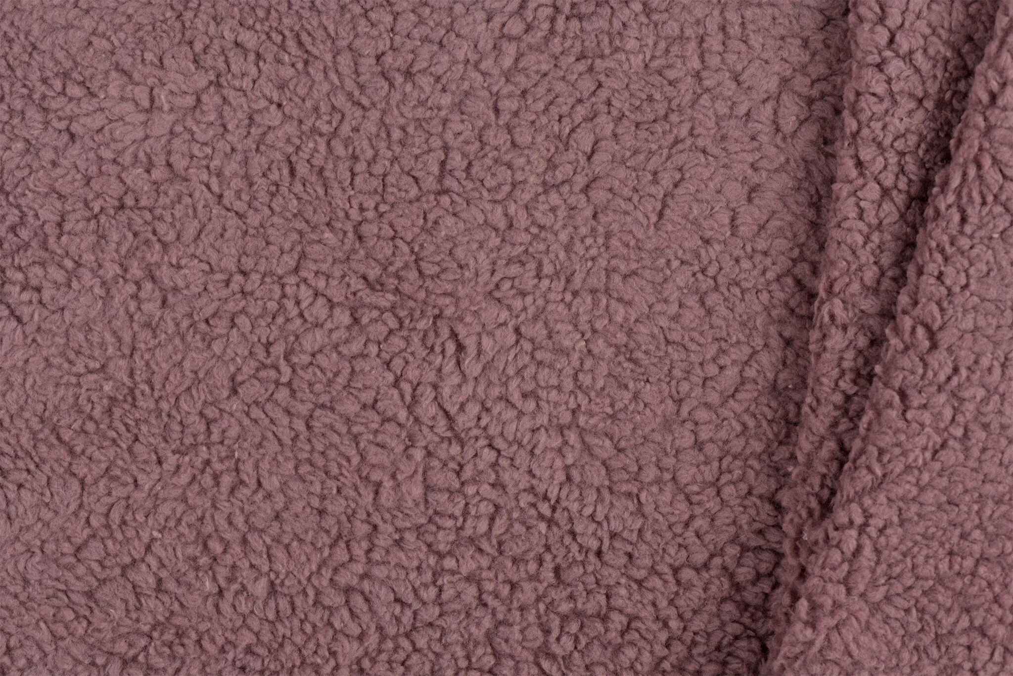 Katoen Teddy Stof Rozenhout – Zacht, Donzig & Natuurlijk