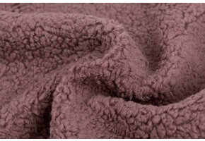 Katoen Teddy Stof Rozenhout