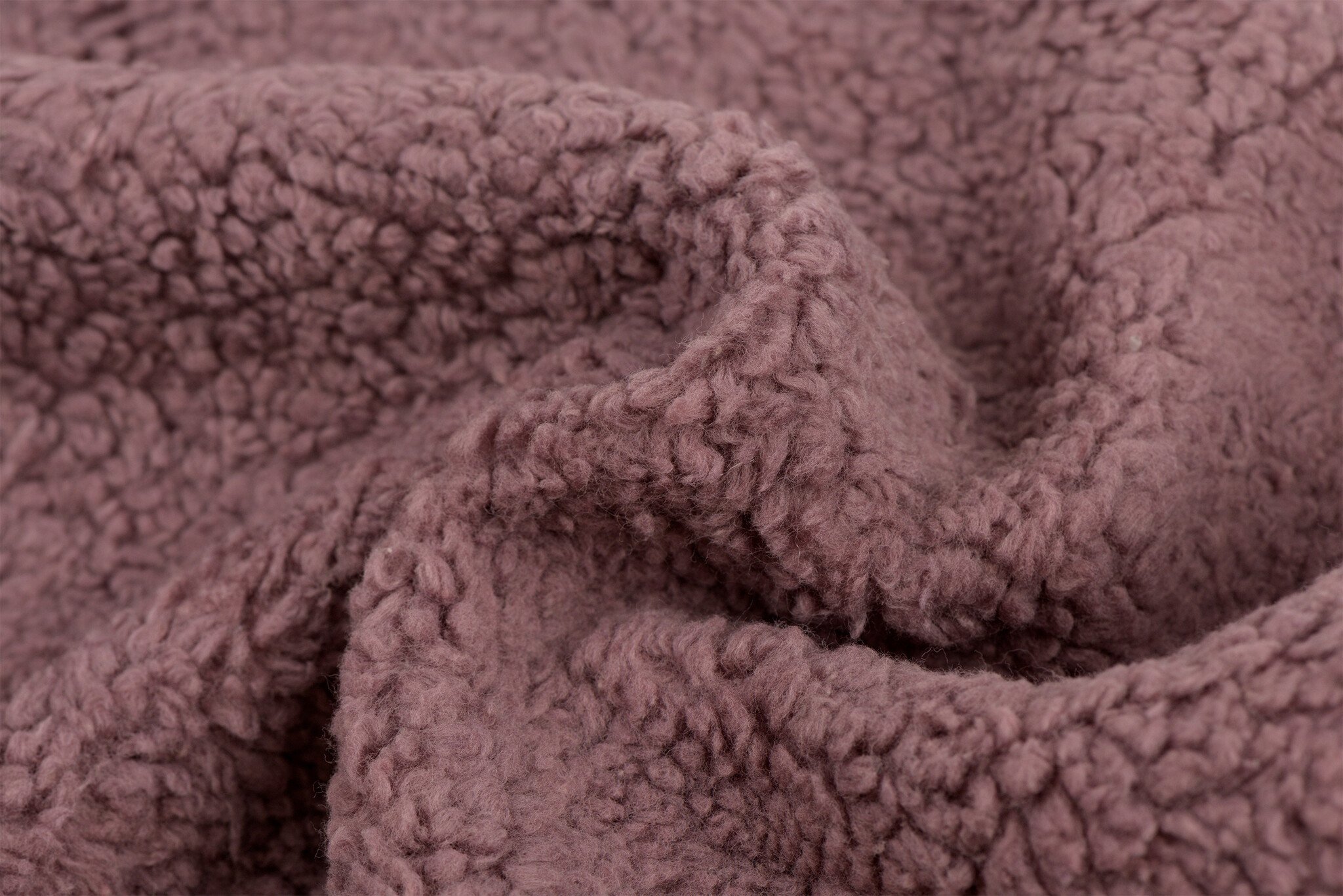 Katoen Teddy Stof Rozenhout – Zacht, Donzig & Natuurlijk