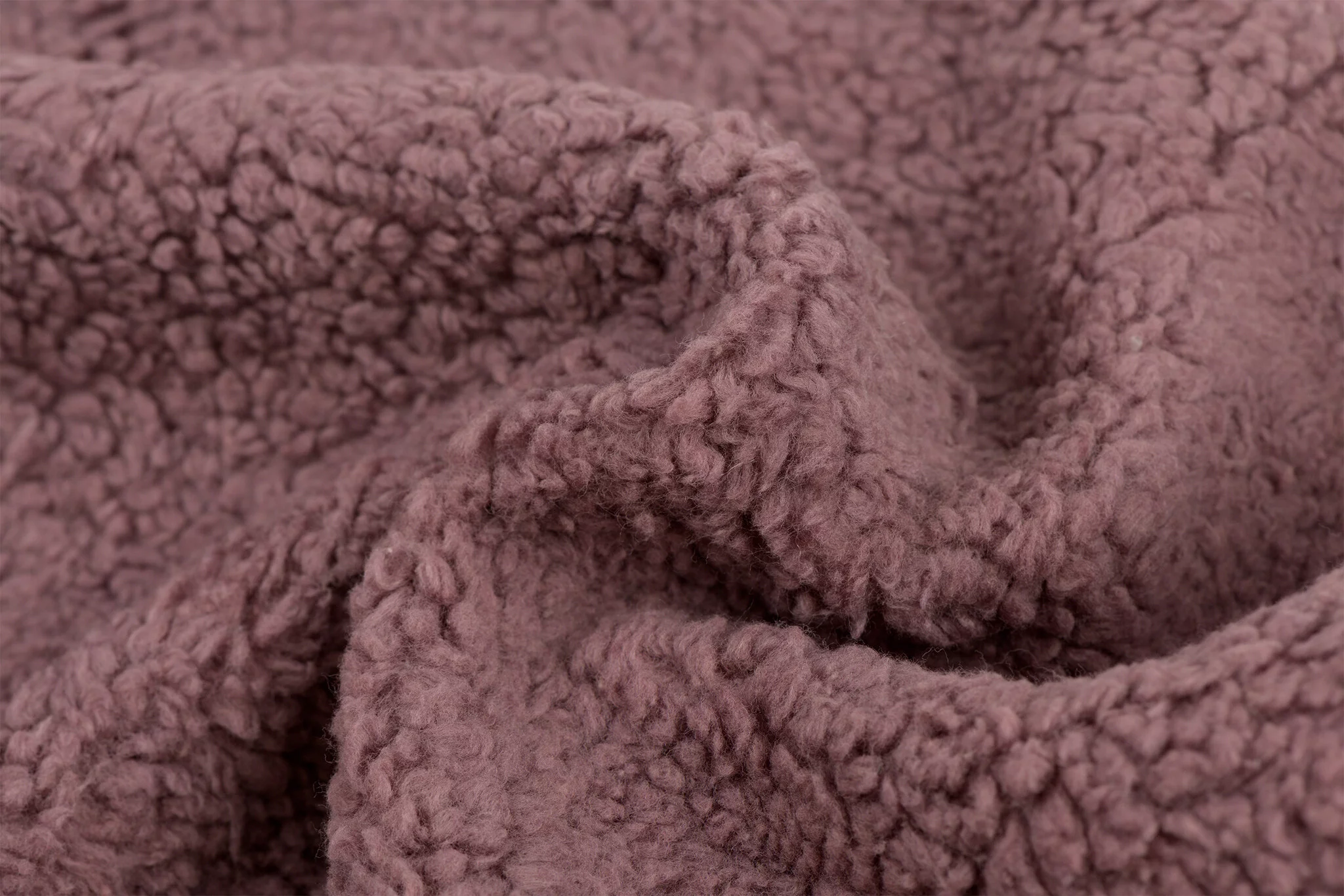 Katoen Teddy Stof Rozenhout – Zacht, Donzig & Natuurlijk