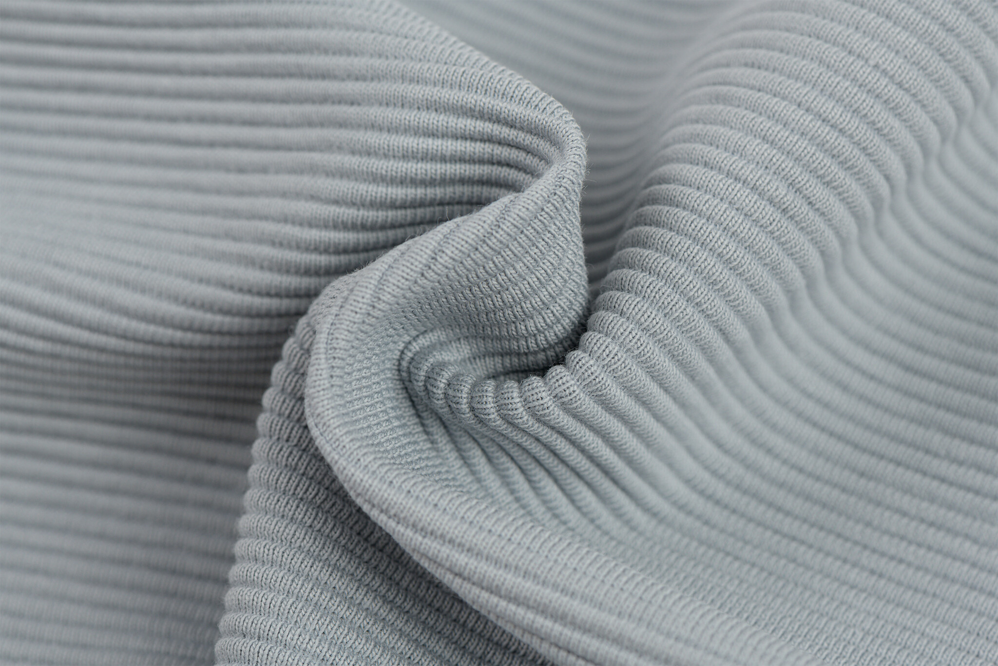 Ottoman Rib Jersey Stof Staalblauw – Comfortabel, Rekbaar & Stijlvol