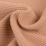 Ottoman Rib Jersey Stof Dusty Roze
