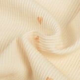 Rib Jersey Stof - Mini Camel Hartjes