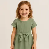 Gewassen Katoenen Stof Olijf Groen – Zacht, Ademend & Stonewashed