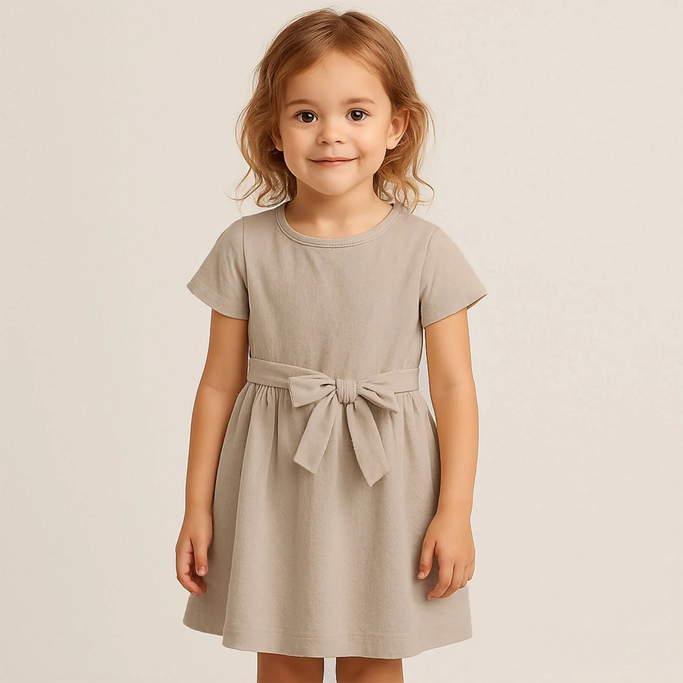 Gewassen Katoenen Stof Beige – Zacht, Ademend & Stonewashed