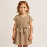 Gewassen Katoenen Stof Cacao – Zacht, Ademend & Stonewashed