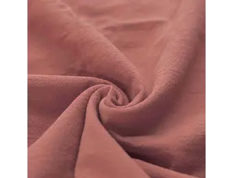 Gewassen Katoenen Stof Klei Roze