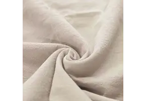 Gewassen Katoenen Stof Licht Beige