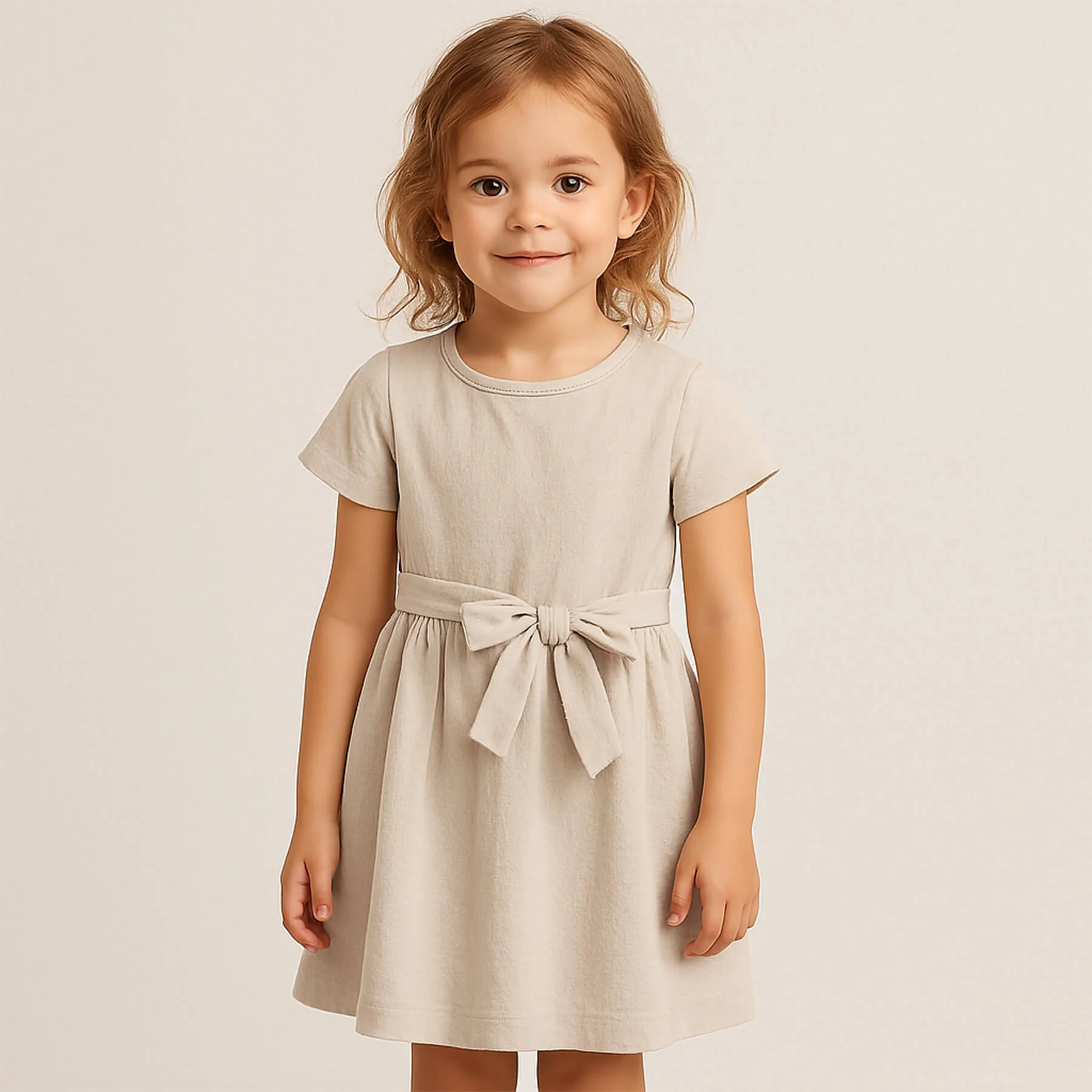 Gewassen Katoenen Stof Licht Beige – Zacht & Stonewashed