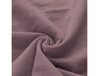 Gewassen Katoenen Stof Oud Mauve