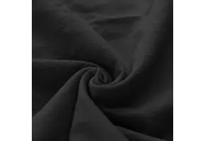 Gewassen Katoenen Stof Zwart