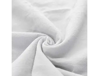 Gewassen Katoenen Stof Wit