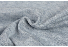 Cashmere Touch Jersey Stof Licht Jeans Melange