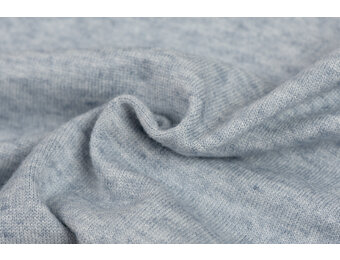 Cashmere Touch Jersey Stof Licht Jeans Melange