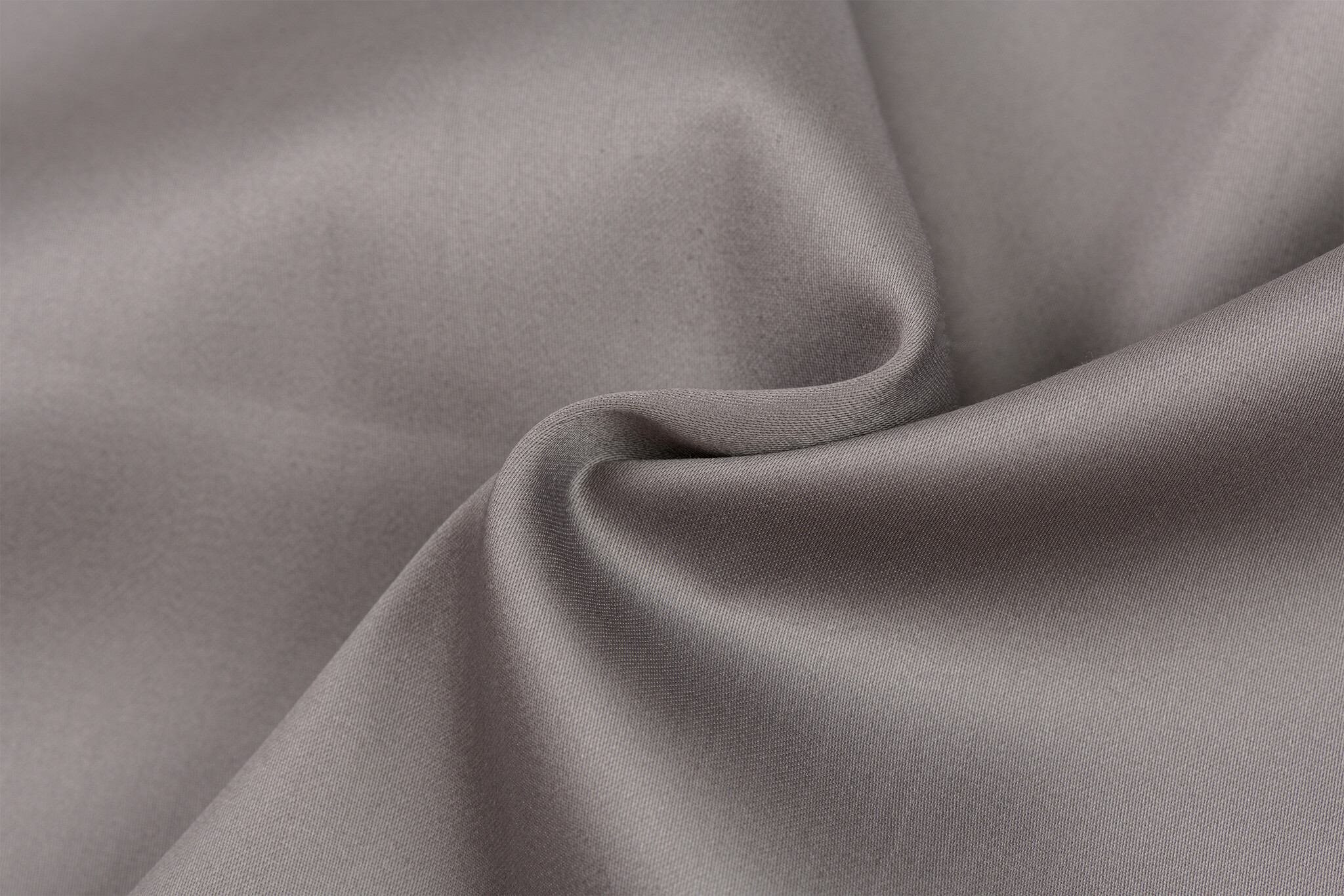Katoen Satijn Stof Rotsgrijs – Zacht, Glad & Ademend