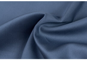 Katoen Satijn Stof Middernacht Blauw