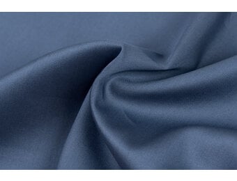 Katoen Satijn Stof Middernacht Blauw