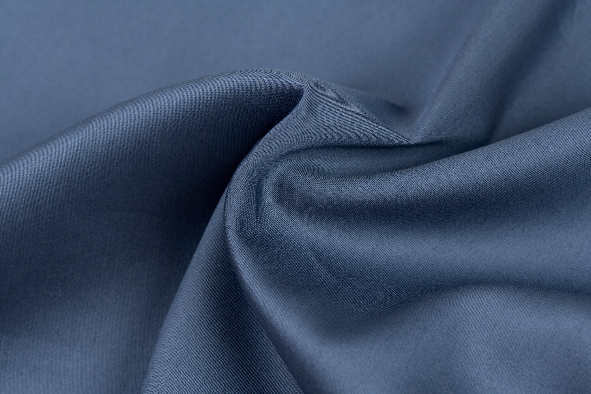 Katoen Satijn Stof Middernacht Blauw – Zacht, Glad & Ademend