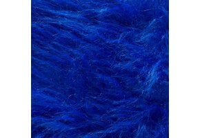 Imitatiebont Stof Langhaar Kobaltblauw