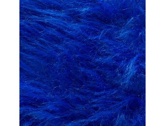 Imitatiebont Stof Langhaar Kobaltblauw