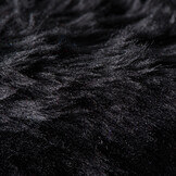 Imitatiebont Stof Langhaar Zwart – Voor Kleding, Kostuums & Decoratie