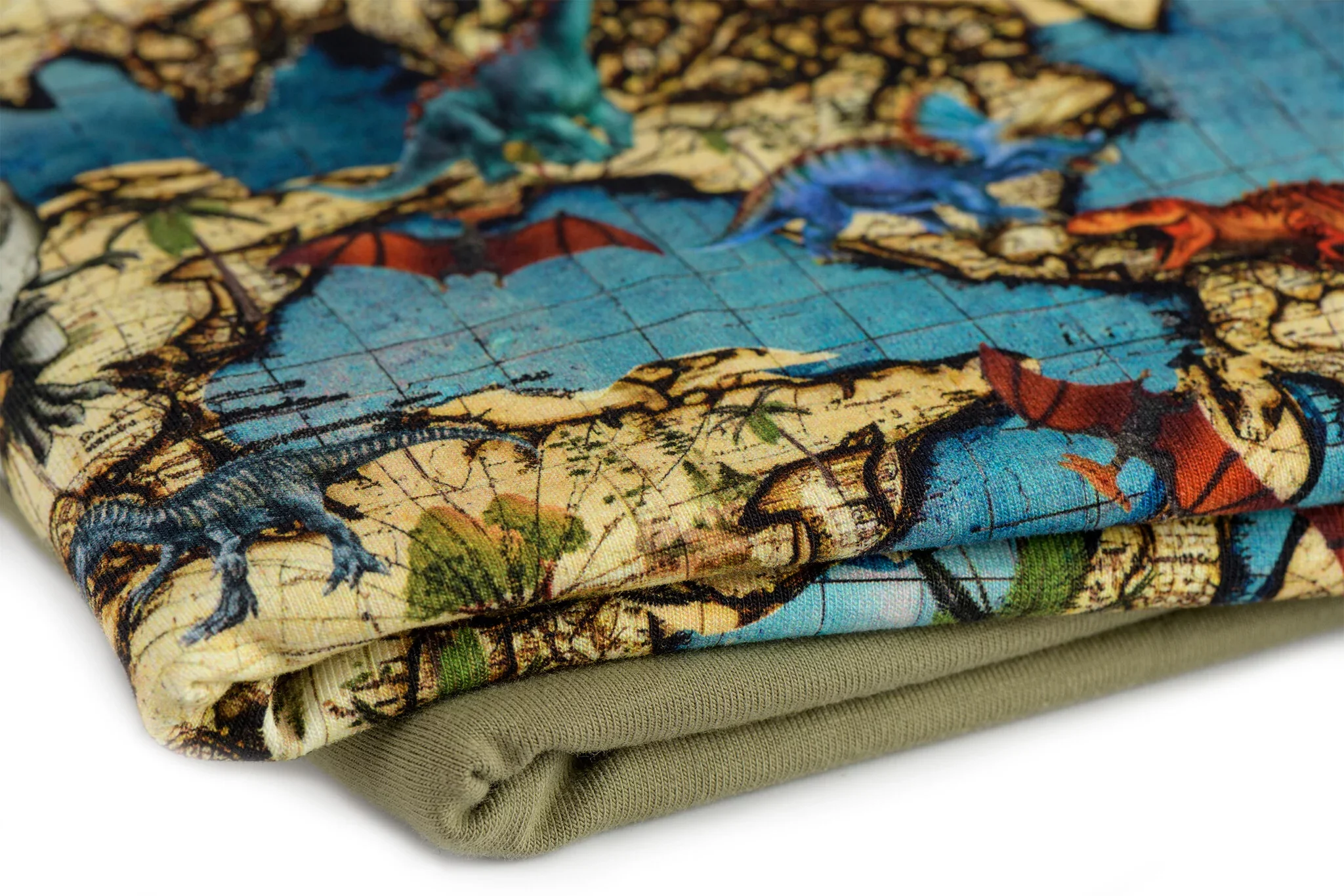 Jersey Katoen Dino Wereld – Stoer, Zacht & Leuk voor Kidswear
