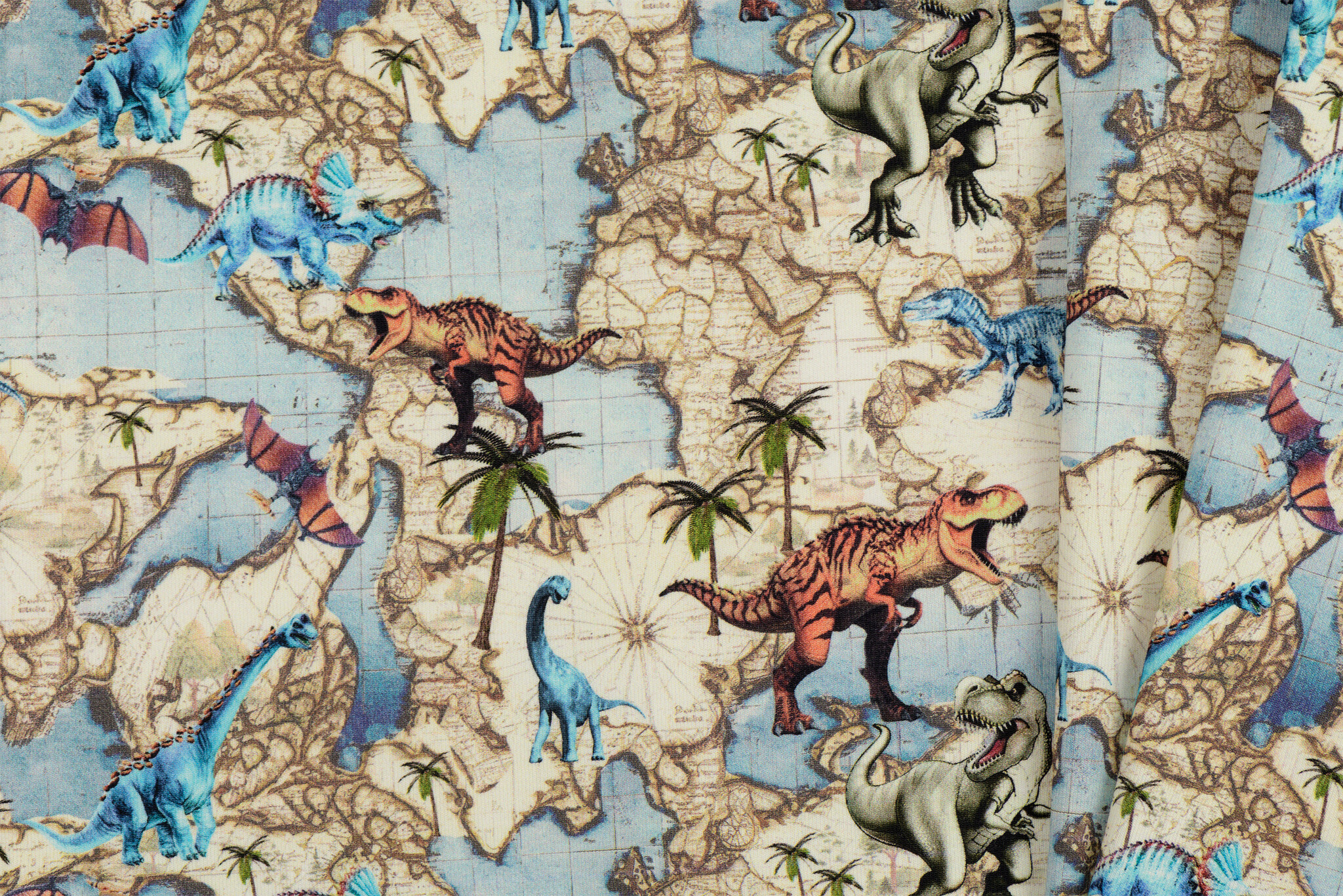 Jersey Katoen Dino Wereld – Stoer, Zacht & Leuk voor Kidswear