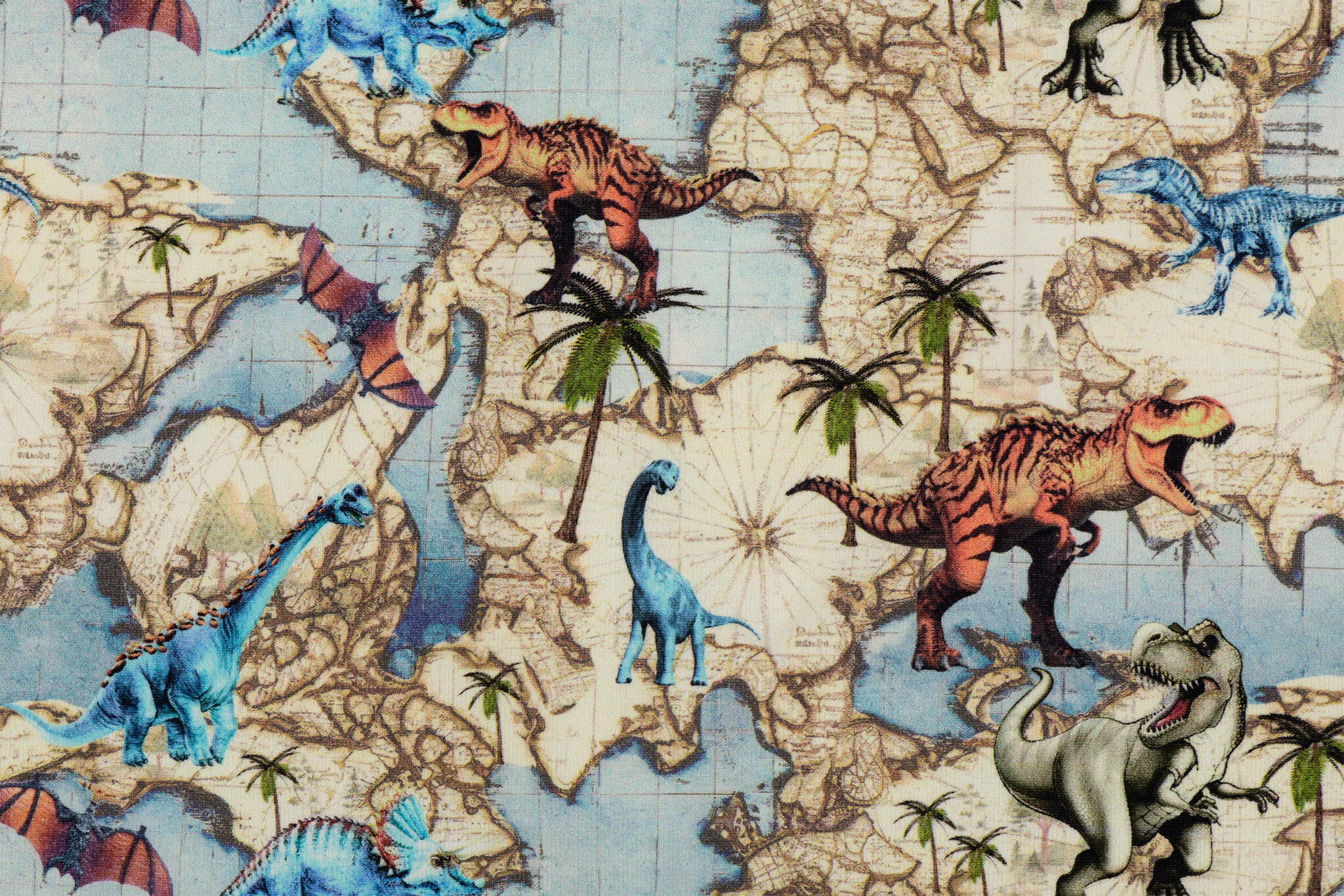 Jersey Katoen Dino Wereld – Stoer, Zacht & Leuk voor Kidswear
