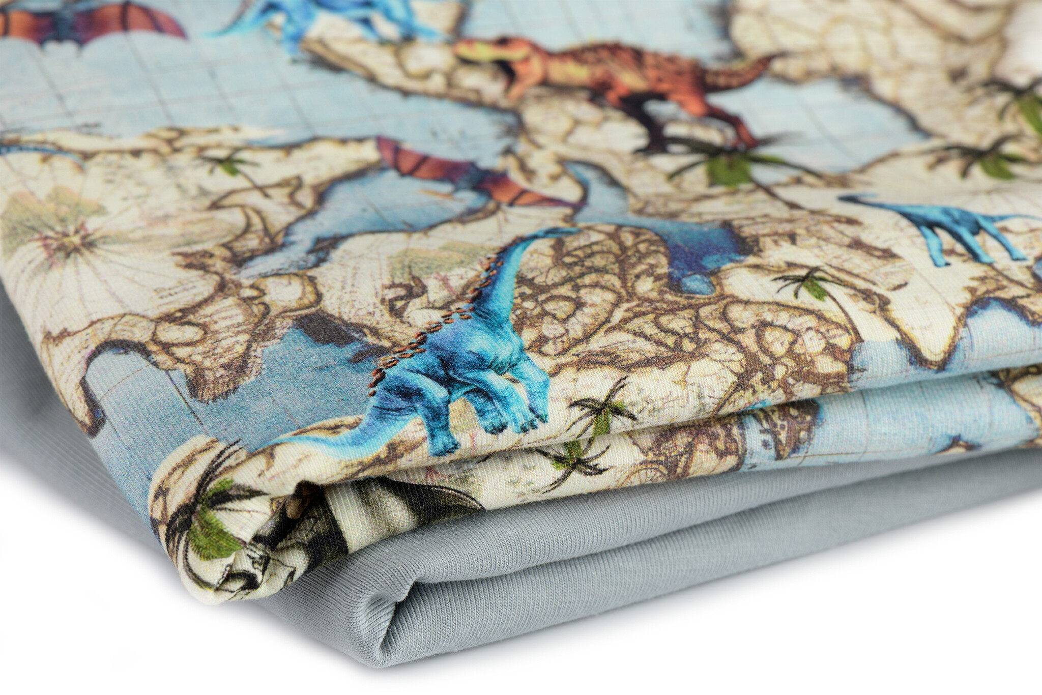 Jersey Katoen Dino Wereld – Stoer, Zacht & Leuk voor Kidswear