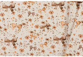 Jersey Katoen Digitale Print - Strik Bloem