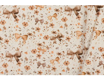 Jersey Katoen Digitale Print - Strik Bloem