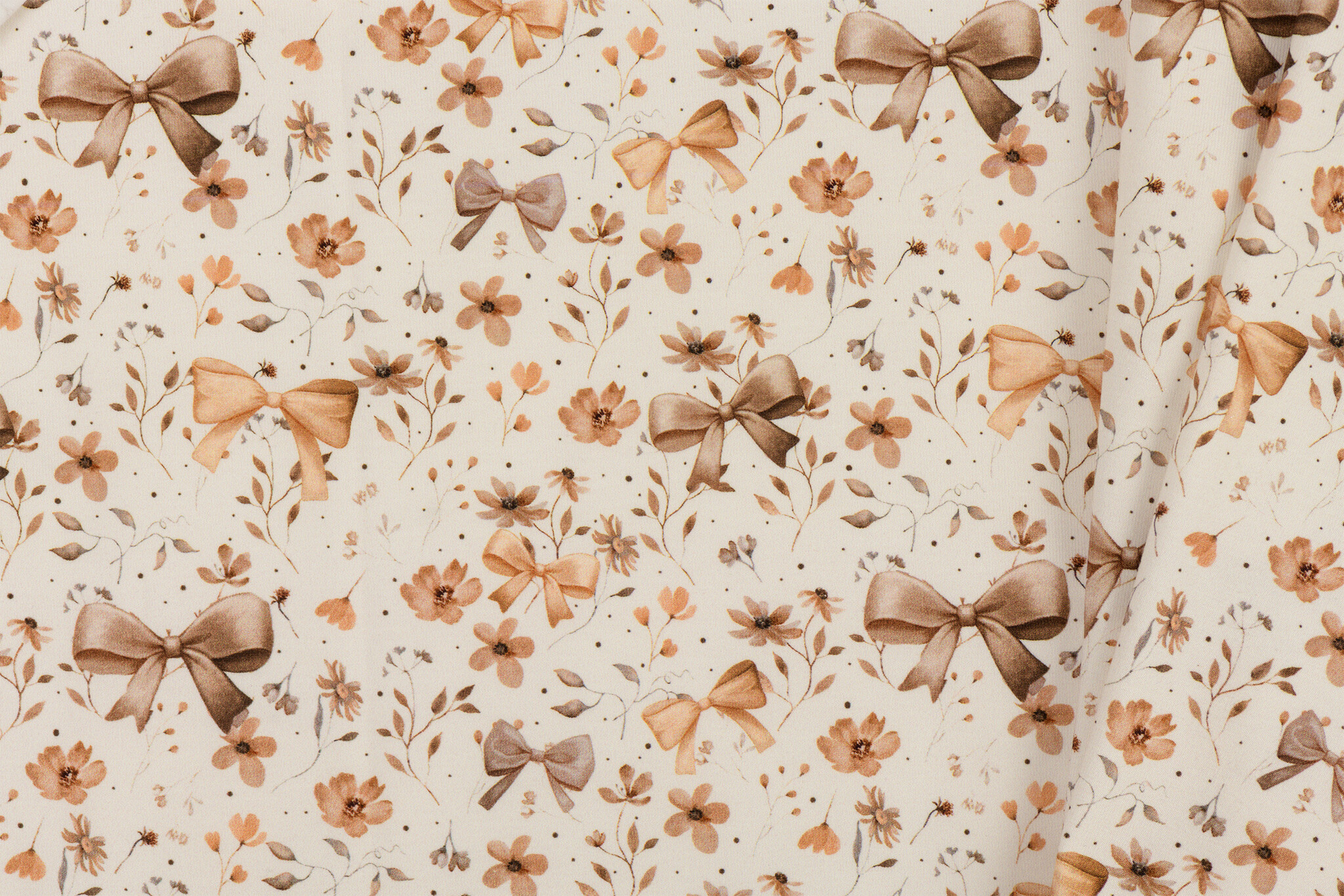 Jersey Katoen Digitale Print - Strik Bloem