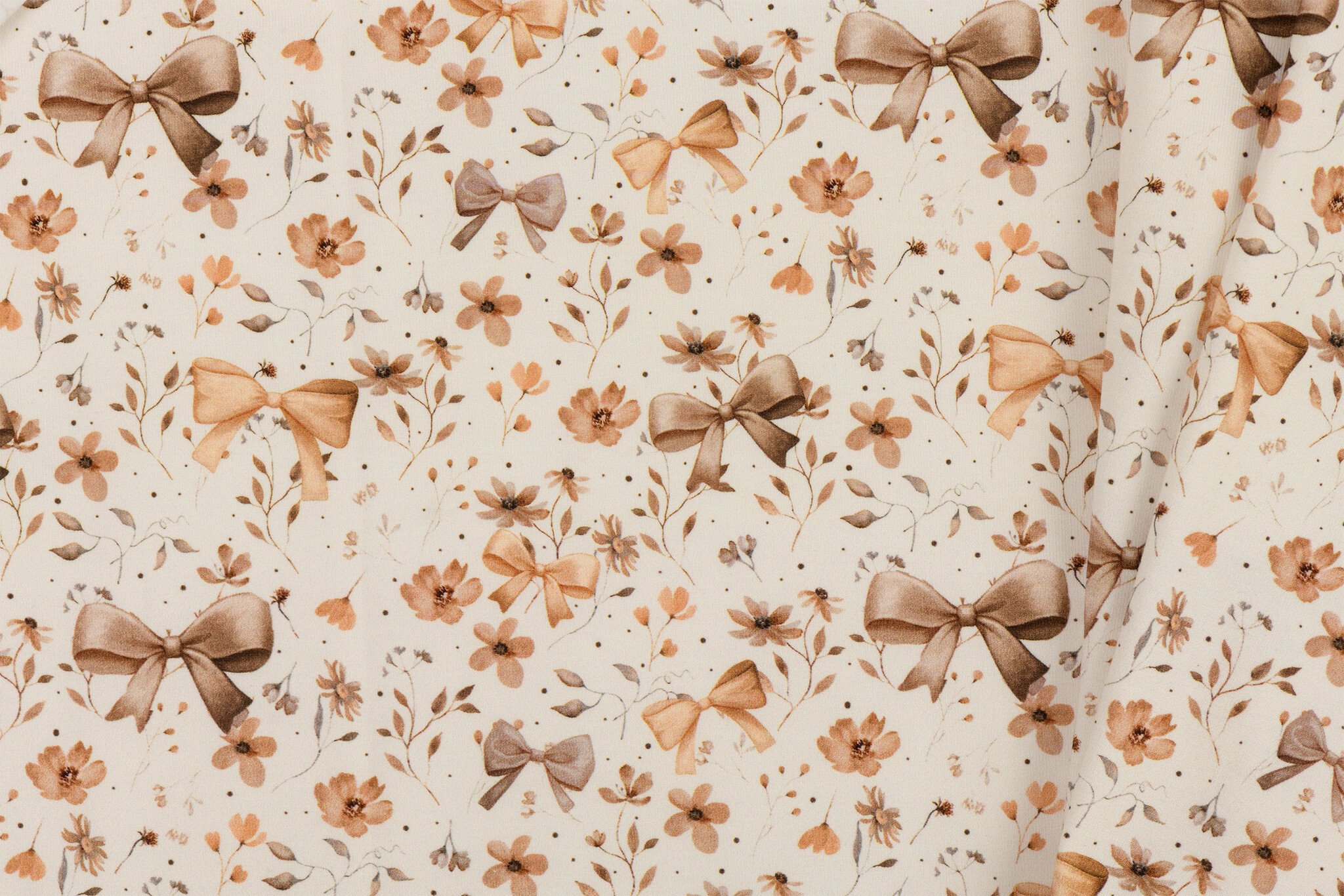 Jersey Katoen Digitale Print - Strik Bloem