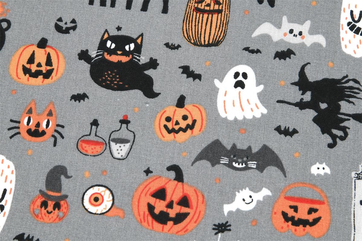 Katoen Stof Happy Halloween – Voor Enge Creaties & Spookdecoraties