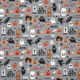 Katoen Stof Happy Halloween – Voor Enge Creaties & Spookdecoraties
