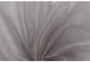 Organza Stof Brandvertragend – Zilvergrijs – 300 cm breed