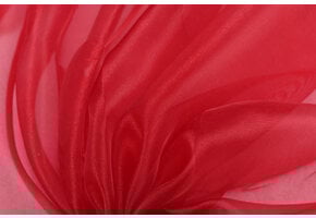 Organza Stof Brandvertragend – Donkerrood – 300 cm breed