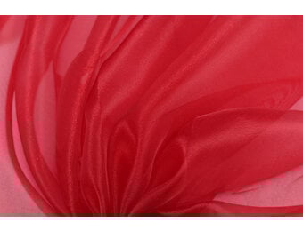 Organza Stof Brandvertragend – Donkerrood – 300 cm breed