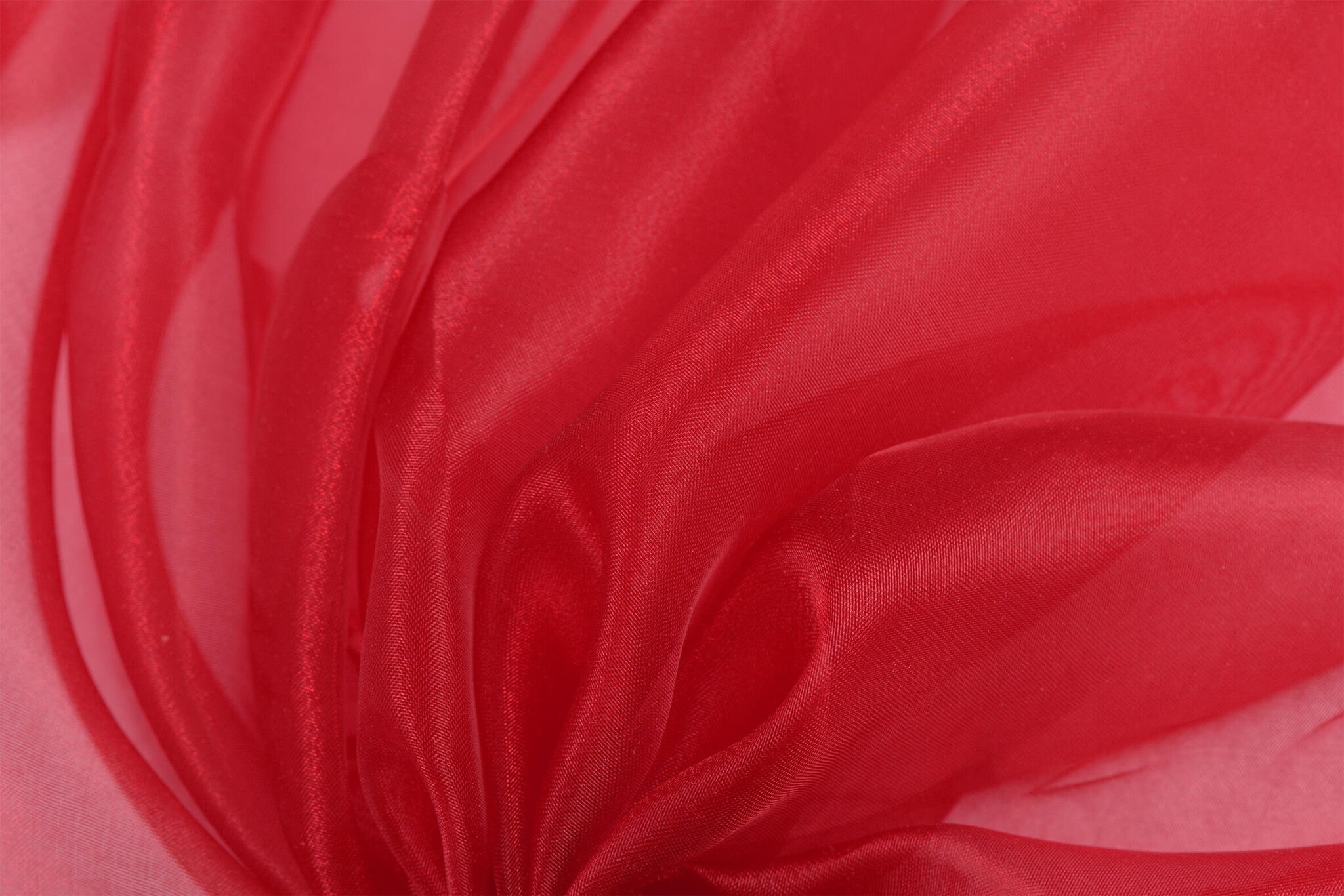 Organza Stof Brandvertragend – Donkerrood – 300 cm – Voor Decoratie & Events