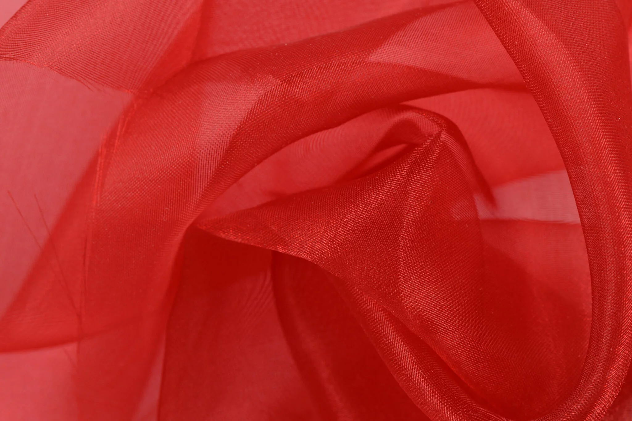 Organza Stof Brandvertragend – Donkerrood – 300 cm – Voor Decoratie & Events