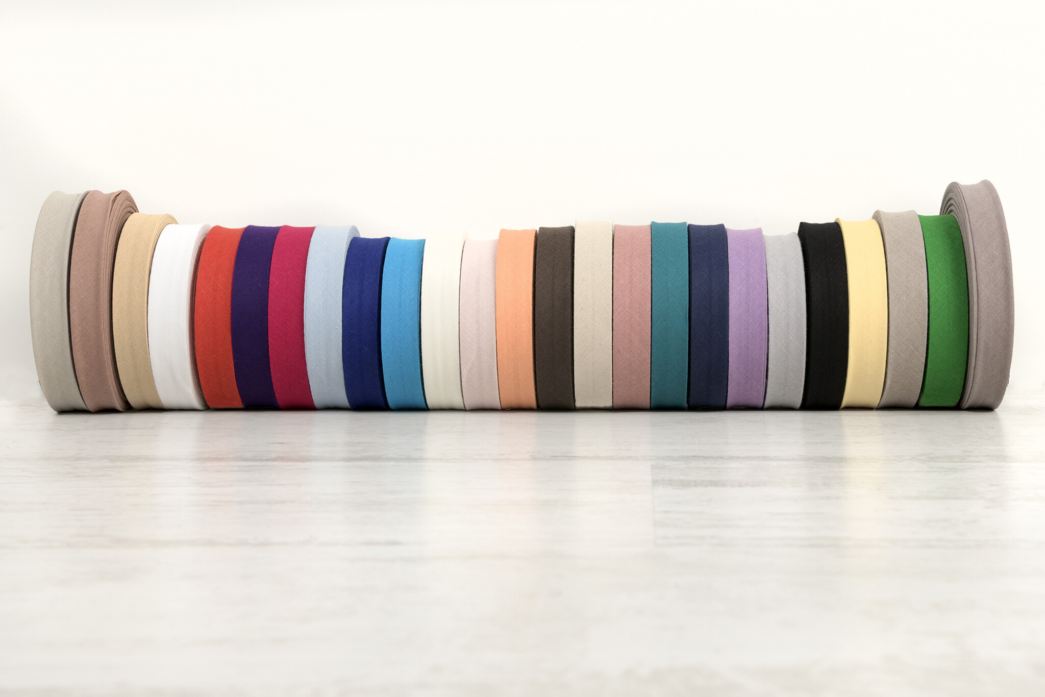 Biaisband Katoen Lime 20mm