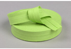 Biaisband Katoen Lime 20mm
