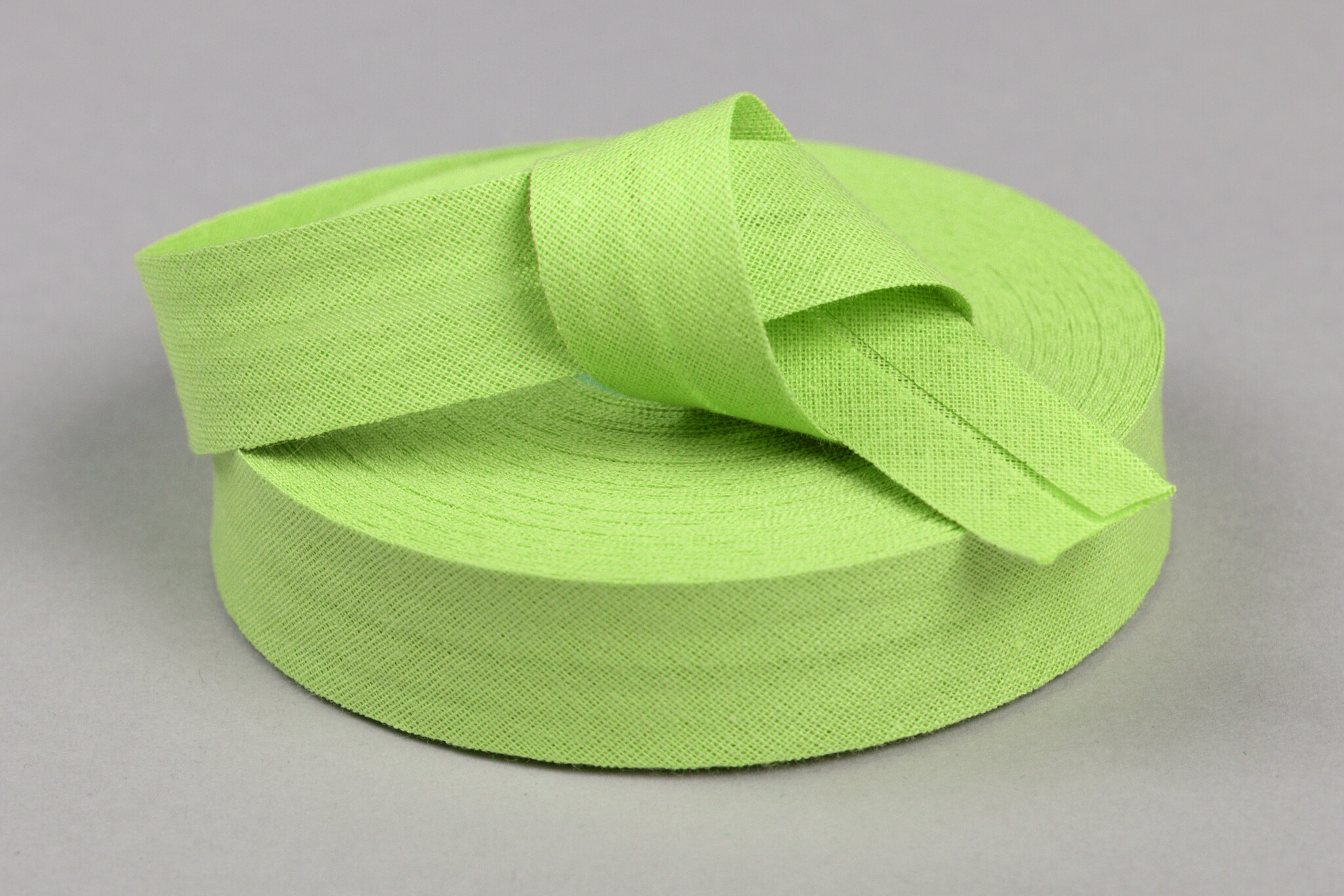 Biaisband Katoen Lime 20mm